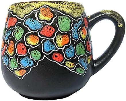 Cupscho Pottery Coffee Caneca colorida Pedras coloridas