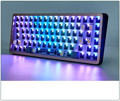 DRAOZA 84 Chaves Kit de teclado mecânico de jogos DIY personalizado, concha CNC de metal de alumínio, troca a quente RGB 3pin/5pin,