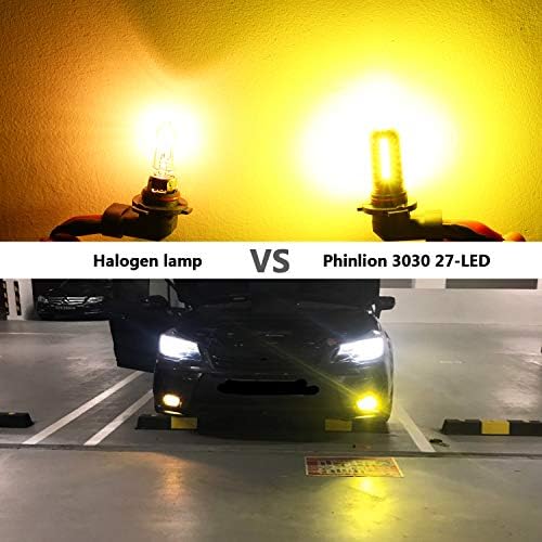 Phinlion H10 9140 9145 Lâmpadas de neblina LED amarelas 3000 lúmens super brilhante 3030 27-SMD 9040 9045 9055 9155 Substituição