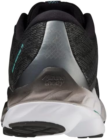 Mizuno Running Men's Wave Inspire 19 Running Shoe, Black-Metallic Gray, 13