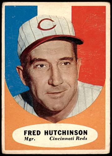 1961 Topps 135 Fred Hutchinson Cincinnati Reds Good Reds