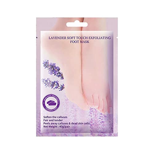 Máscara de casca de pé xiahium - 1 par de azeitonas naturais/lavanda/esfoliante de rosa máscaras para os pés, bebê suave