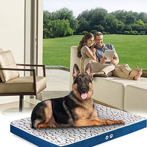 Kroser Dog Bed Crate tapet para cães/gatos pequenos, médios, grandes e extras grandes, colchão elegante para cães com