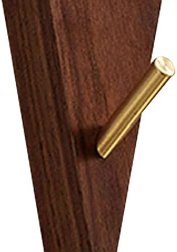 Fakeme Key Chain Hanger Triângulo Ganchos Organizador de madeira Casa pesada Cabine de chave de parede Racker de parede para vestes Casaco de entrada do banheiro da sala de estar, B