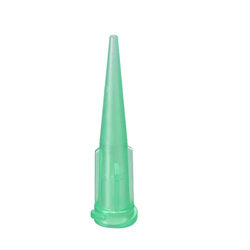 Uxcell Industrial Blunt Tip cônico Dispensing Preefling agulha 18ga x 1,26 verde 120pcs