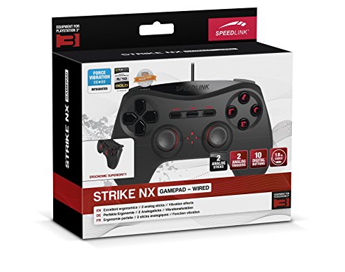 Speedlink Strike NX USB gamepad para PS3, Black-SL-440400-BK