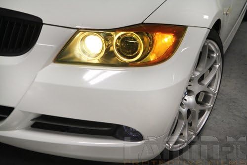 Tampas de farol amarelo de ajuste personalizado lamin-x para Acura TSX