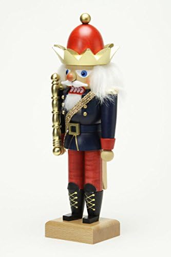 Rei do Nutcacker de Natal alemão - 27,5 cm / 11 polegadas - Christian Ulbricht