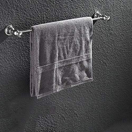 WSZJJ Rack de toalha - Toalha de banheiro, toalha de aço inoxidável, rack de toalha única, toalha perfurada, tamanho 60,8x4.8x9.6 cm