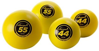 Conjunto de Killerspin de 2 grandes dimensões de 44 mm e 2 bola de tênis de mesa de 55 mm extra de 55 mm