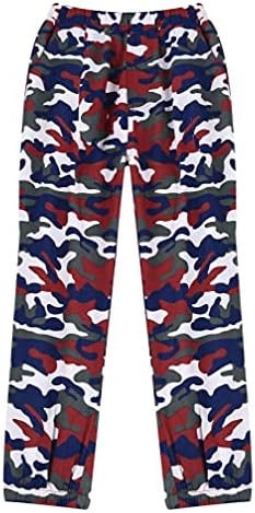 Easyforever Boys Kids Camuflagem Fashion Casual Sport Pants com bolsos para uso diário de outono