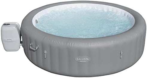 Bestway Granada Saluspa de 6 a 8 pessoas Spa de banheira de hidromassagem ao ar livre inflável redonda com 190 AirJets AirJets,