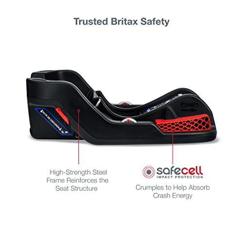 Britrax B -segue Gen2 FlexFit Infant Car Seat, Stayclean - Stain, Moisure e Fabric resistente ao odor