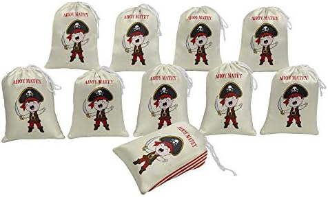 Darling Souvenir White Ahoy Matey Birthday Party Supplies Gifts Gifts Favor Furv Candy Bags 15 peças