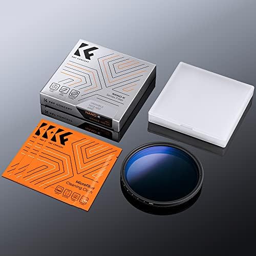 K&F Concept 43mm variável nd lente filtro nd2-nd400 18 revestimentos de várias camadas de várias camadas