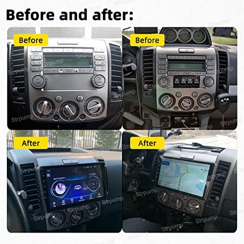 9 '' '3+32 GB Android 10 no Rádio estéreo de carro Dash Fit para Mazda BT 50 Ford Ranger Everest 2006 07 08 09 10 GPS Unidade de navegação