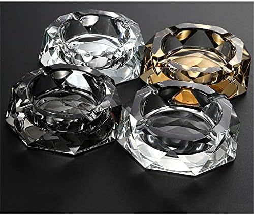 Lukeo Nórdico Casa e Escritório Popular Diamond Crystal Glass Cinzelo portátil Decorativo Titular de cinzeiro de charuto