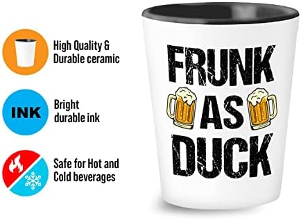 Flairy Land Funny Sarcasm Shot Glass 1,5oz - Frok como pato - Funnics Alcoólicos Cocktail Wine Ger Beer piadas de bebedora