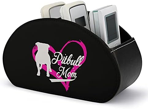 Orgulhoso pitbull mamãe controle remoto titular caddy storage box computador de mesa para controles remotos de tv suprimentos