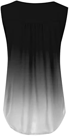 Moda casual feminina de Trebin Plus Tamanho Impresso com botão com decote em V em V Top de decote em V