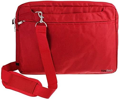 Bolsa de viagem resistente à água e elegância da Navitech Red - Compatível com Acer Aspire 5 A515-57 laptop de 15,6