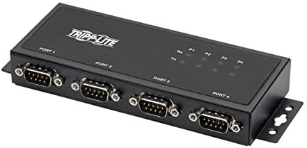 Tripp Lite 4 Port USB para adaptador serial, RS-422/RS-485, FTDI com retenção COM, USB-B para DB9 F/M