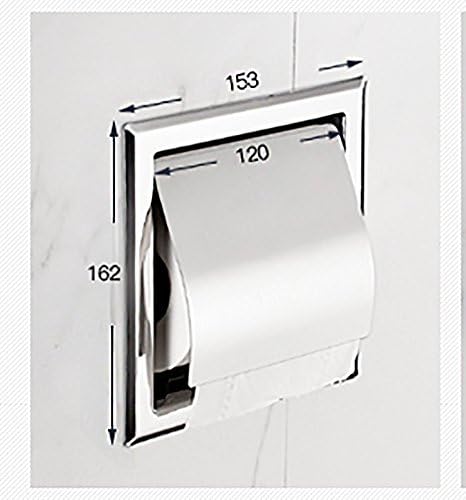 Porta do rolo do vaso sanitário, suporte do rolo do vaso sanitário, aço inoxidável no suporte do rolo de parede Banheiro de lenço