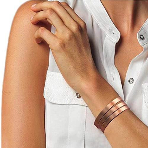 Pulseira magnética de cobre para mulheres e homens Bracelet de pulseira magnética ajustável de cobre Pulseira de gerenciamento
