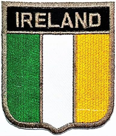 Kleenplus 2,6x2,3 polegadas. Irlanda Bandle Patch Tactical Military Flag Apliques Patches World Country Flag Bordado para Jackets de fantasia Capata -a