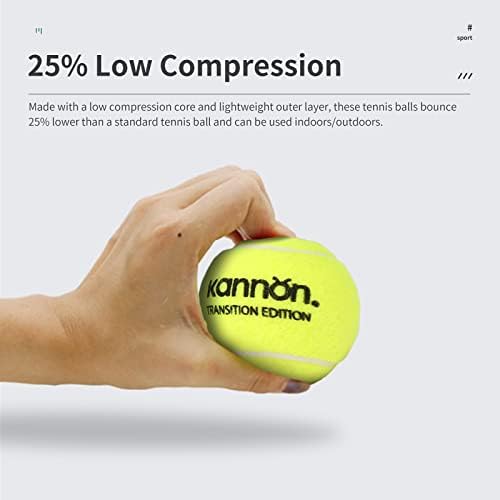 Bolas de tênis Bolas de tênis verdes -25% Bola de tênis de tenista de baixa compressão para iniciantes treinando para crianças
