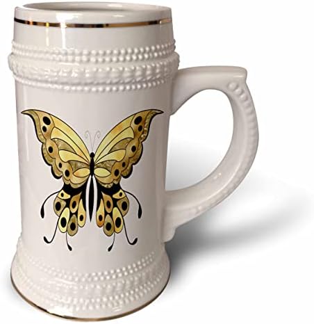 Ilustração de borboleta de borboleta de ouro