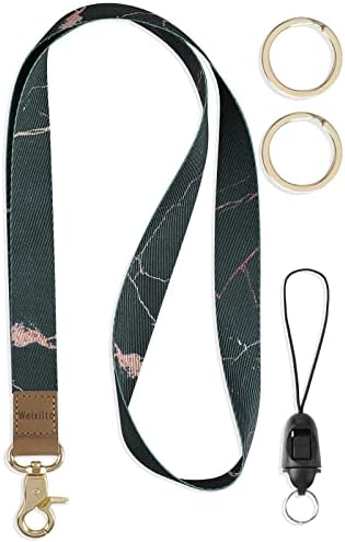 Weixiltc pescoço cordão para homens e mulheres | Cinta de cordão de pescoço legal ideal para emblema de identificação, chaves de carro, suporte de cartão, apito, chaveiro