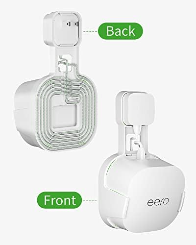 Suporte de parede de saída Coolwufan para o sistema Wi-Fi de malha Eero 6 ou 6+ [não ajustado para malha Eero], sem fios bagunçados,