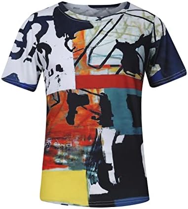 Camisas bifuton para homens, homens 3D camisetas impressas de manga curta Graphics Graphics Crew colar