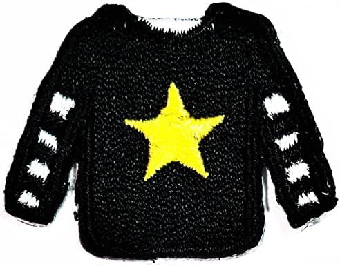 Kleenplus 2pcs. Mini casaco preto desenho animado infantil ferro em remendos estilo moda bordada motivos de apliques de decoração