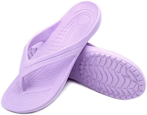 Flipes femininas de Temi, sandálias leves leves para mulheres Anti deslizamentos de chinelos casuais Piscina de praia Sapatos