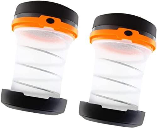 2pcs Camp Lantern Lamp and Adventure Fishing Battery Lights Battery Lights de emergência Camping resistente às lanternas