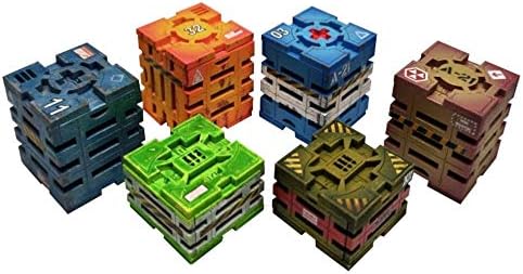 Green Stuff MDF Caixas para modelos e miniaturas-Crates de ficção científica moderna 10299