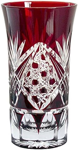 Tajima Glass Octogonal Basket / Chrysanthemum Bottom Baber Cerveira Vermelha