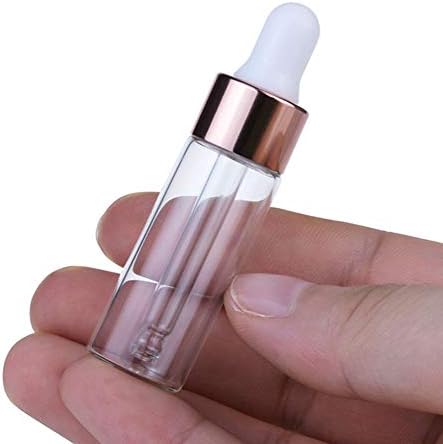 30 PCS Garotes de gotas de gotas de gotas de vidro transparentes garrafas de amostra essencial de perfume, recipientes cosméticos