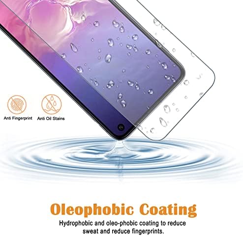 Protetor de tela de pacote KKEIKO 3 Compatível com Galaxy S10E, protetor de tela de vidro temperado para Samsung Galaxy S10E, amigável