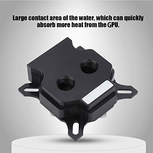 Bloco de água da GPU, Bloco de cabeça de resfriamento de água de água GPU GPU com rodapé de cobre para orifício de 43 mm-53mm