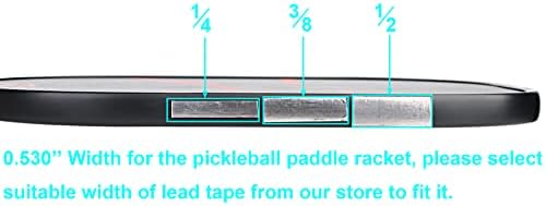 Summerhouse 1/4 × 197 polegada de tênis de abóbora pickleball pickleball raquete de cabeça fita de chumbo folha de fita excelente