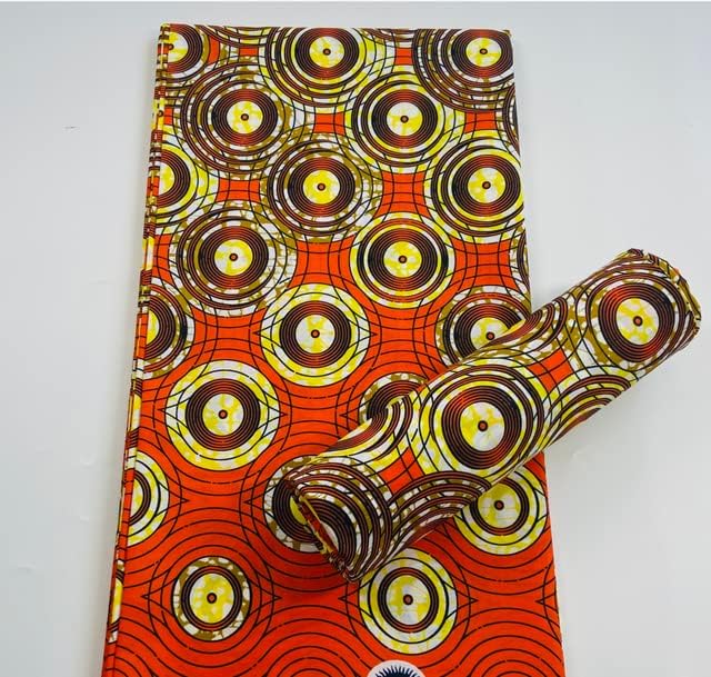 Tecido de cera africano Ancara Tissus cera Africain Fabric Nigerian Algodão nigeriano Material de costura suave