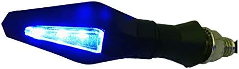 Motortogo preto sequencial lâmpada sinais de giro LED Sinais de giro LED Indicadores compatíveis para 2003 yamaha yzf600r