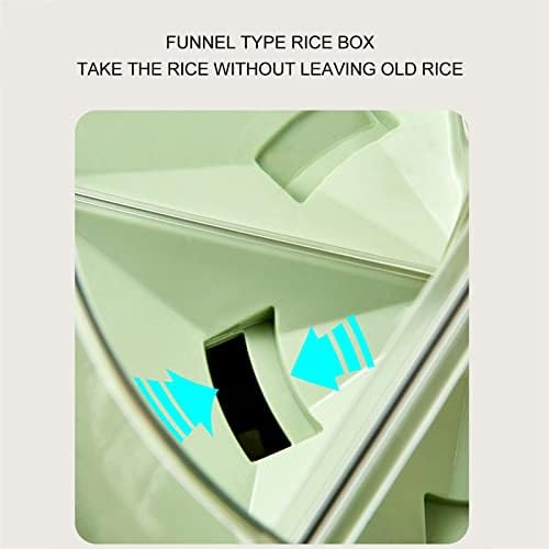 Tanque de arroz rotativo rotativo Haofy, grande capacidade de armazenamento de alimentos rotativo Rice Box Box Castos