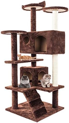 Lovepet 52 grande camada multi-camada Sisal corda de gato de gato escalada árvore de arranhões coluna Tower Plataforma