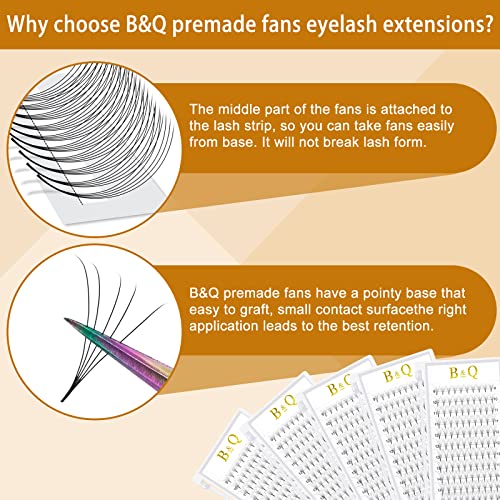 Extensões de cílios pré-fabricados Extensões de cílios 5D-D-0.10-10 Extensões de cílios de volume pré-fabricado