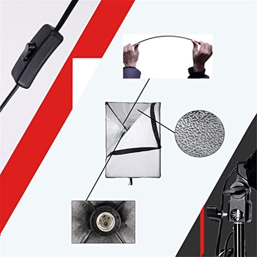 ZSEDP Fundo de fotografia Suporte SoftBox Lighting Kit Photo Studio Equipamento Acessórios com cenário 3pcs e suporte de tripé