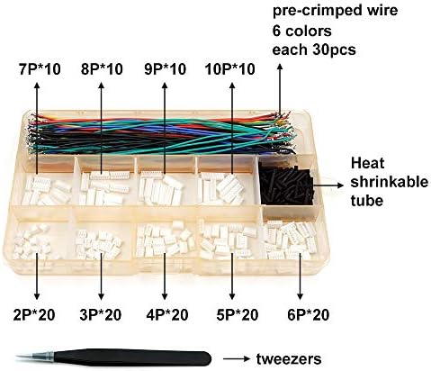 Conectores SH1.0 1,25mm GH1.25 Conectores e kit de cabos pré-crimpados para Omnibus F4 Pro F7 Racing Drone Pixhawk Apm2.6 Runcam